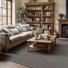 Room Smoke Grey Braided Rugs