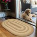 Cookie Dough Jute Oval Braided Rugs