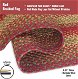 Premium and thick Cider Barn Red Jute Braided Oval Rug