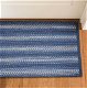 Mystic Ultra Durable Slim small braided rug for entryway, kitchen, bathroom