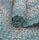  blue braided cotton braided oval rug close look