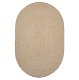 Biscuit Brown Ultra Durable Braided Rug Oval In Sets