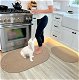 Brown Kitchen Rug Set washable stain proof