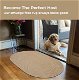 Biscuit Brown Ultra Durable Braided Rug Oval In Sets