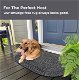 Black Outdoor Braided Oval Rug for Entryway