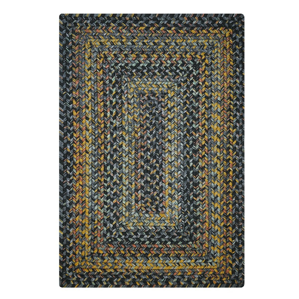 Black Forest Outdoor Braided Rectangular Rugs