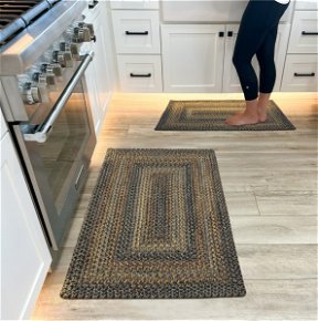 Black Forest Ultra Durable Small Braided Rugs In Sets
