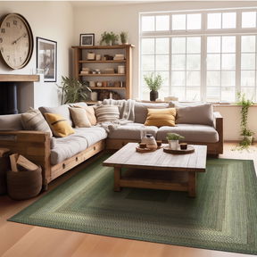 Room Cedar Ridge Green Braided Rugs