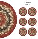 Chester Red - White Jute Braided Accessories