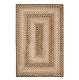 Chocolate Chip Ultra Durable Braided Oval Rug