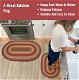 Cider Barn Red Jute Braided Oval Rug for kitchen