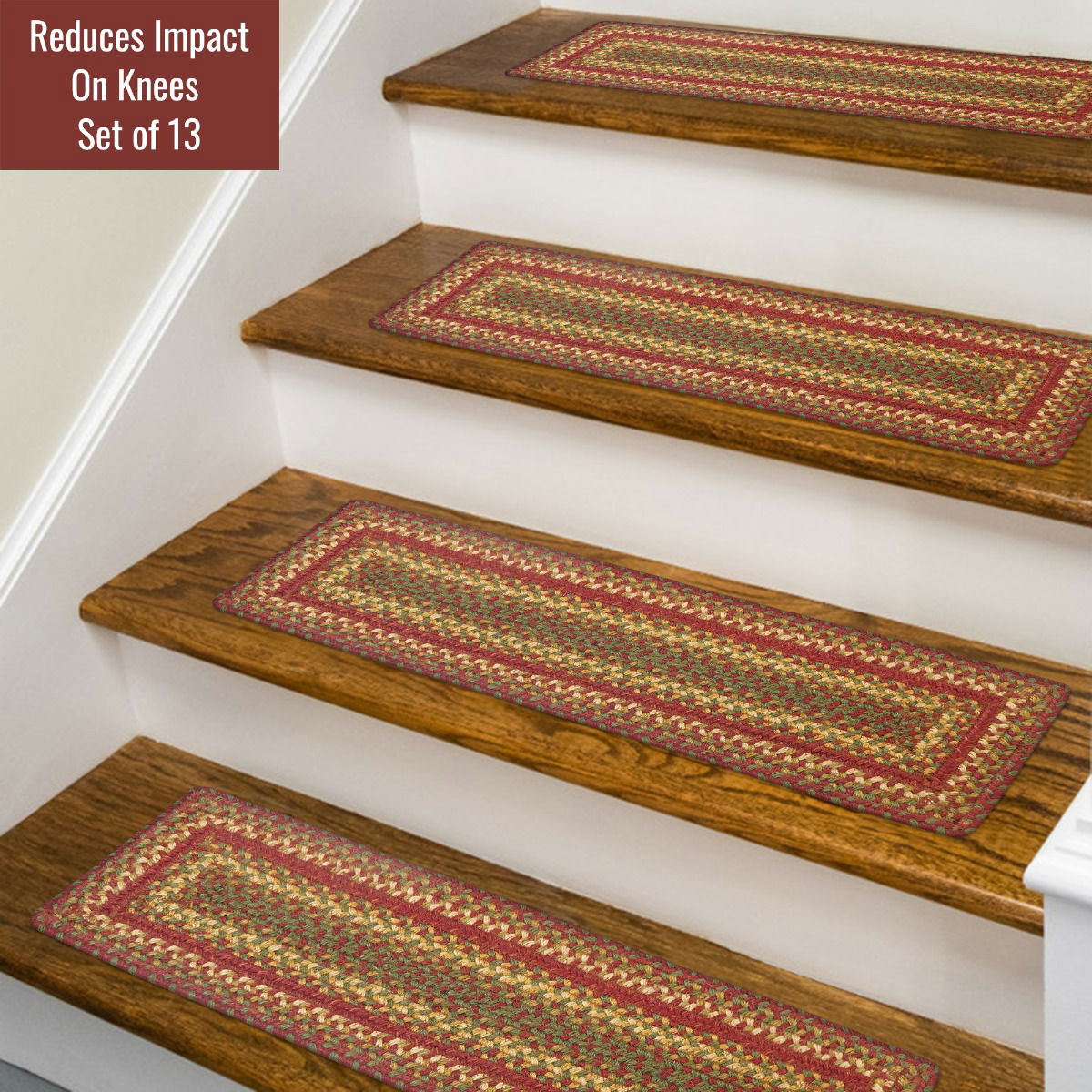 Cider Barn Red Jute Stair Tread