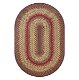 Cider Barn red oval braided rug online