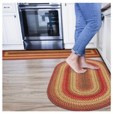 Cider Barn Red Jute Oval Braided Rugs