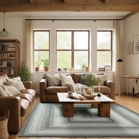 Room Graphite Grey Braided Rug