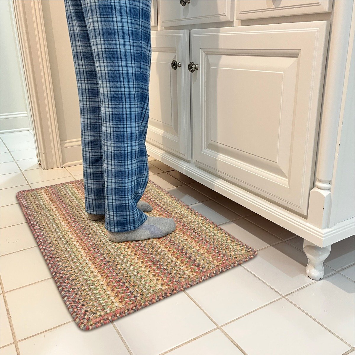 Waterproof Non-slip Plush Floor Carpet Bathroom Mat - Soft And