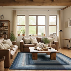 Room Juniper Blue Braided Rug