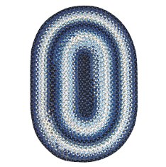 Juniper Blue Ultra Durable Braided Oval Rugs