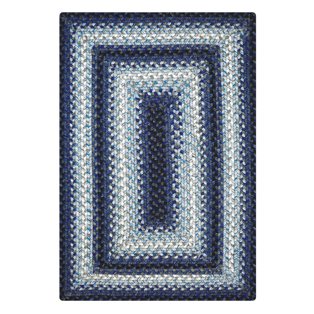 Juniper Blue Ultra Durable Small Braided Rugs In Set