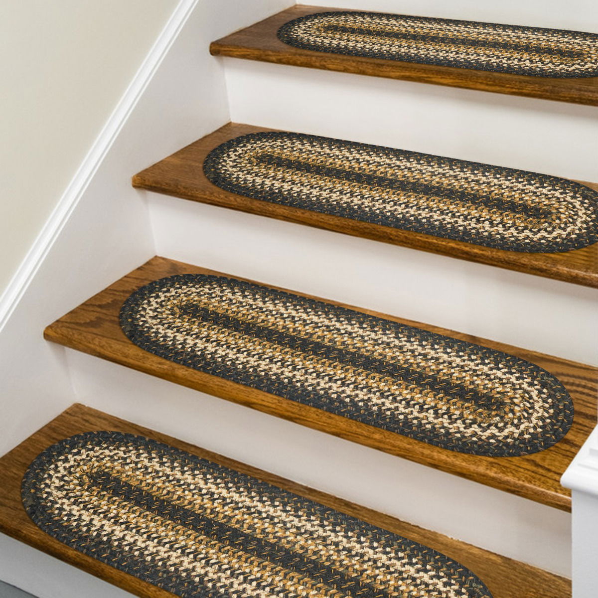 Kilimanjaro Black Color Jute Stair Tread