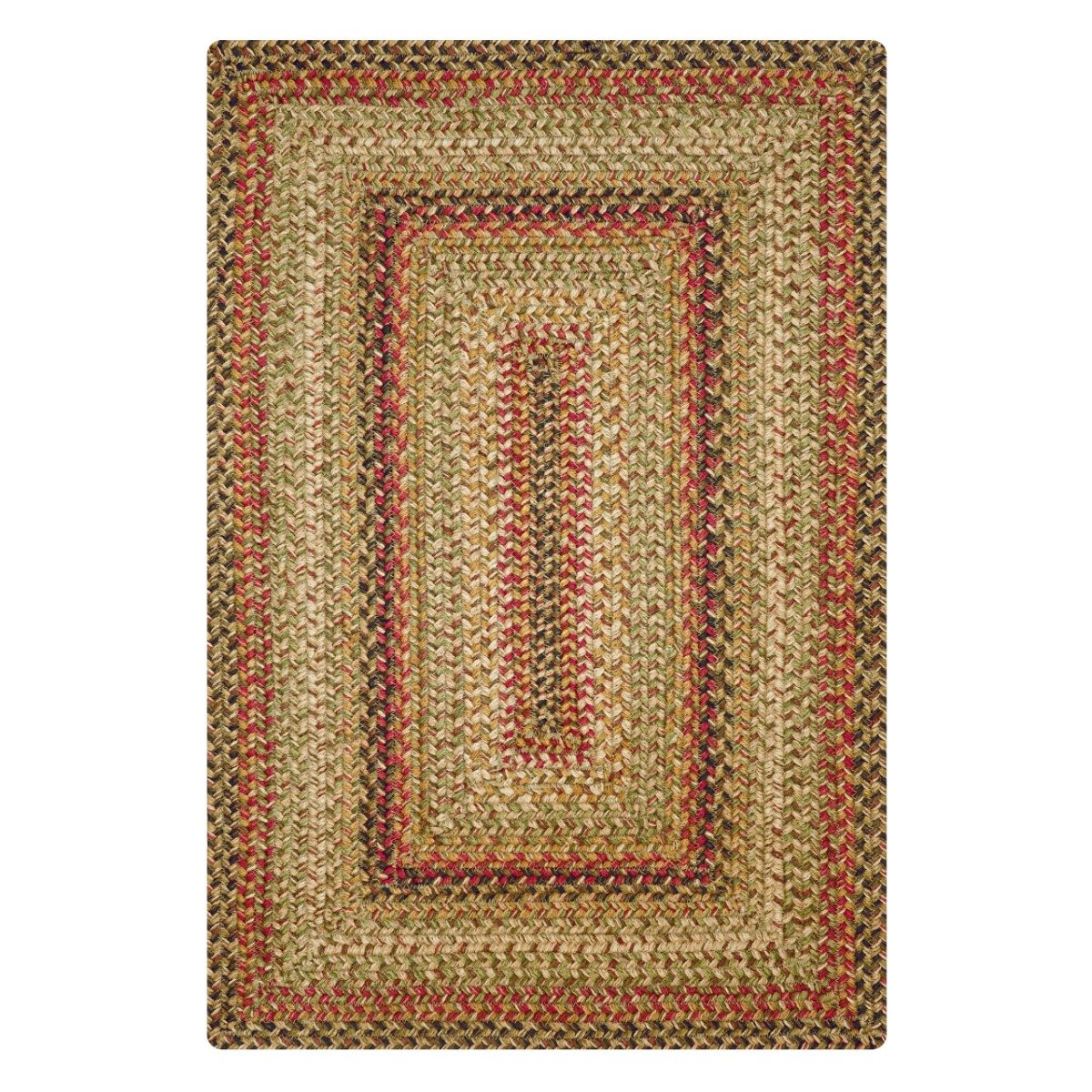  Homespice 20x30” Multi Color Rect. Braided Rug. Kingston Multi  Color and White Jute Rug. Uses- Entryway Rugs, Kitchen Rugs, Bathroom Rugs.  Reversible, Rustic, Country, Primitive, Farmhouse Decor Rug: Home & Kitchen