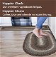 Midnight Moon Brown - Grey Indoor/Outdoor Braided Oval Rug for kitchen