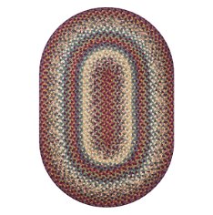 Neverland Multi Color Cotton Braided Oval Rug