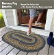 Black Forest Outdoor Braided Oval Rug for doorway