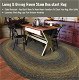 Black Forest Braided Oval Washable Rug for Dining Room