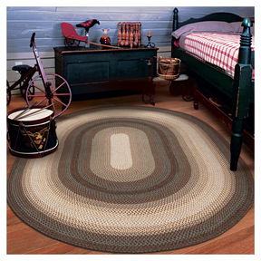 Room Driftwood Brown Oval Rugs