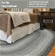 Graphite Grey Indoor/Outdoor Braided Oval Rug for bedroom