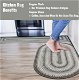 Graphite Grey Ultra Durable Small Braided Rugs Oval In Set