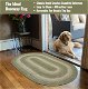 Green Braided Oval Rug for Entryway/Doorway