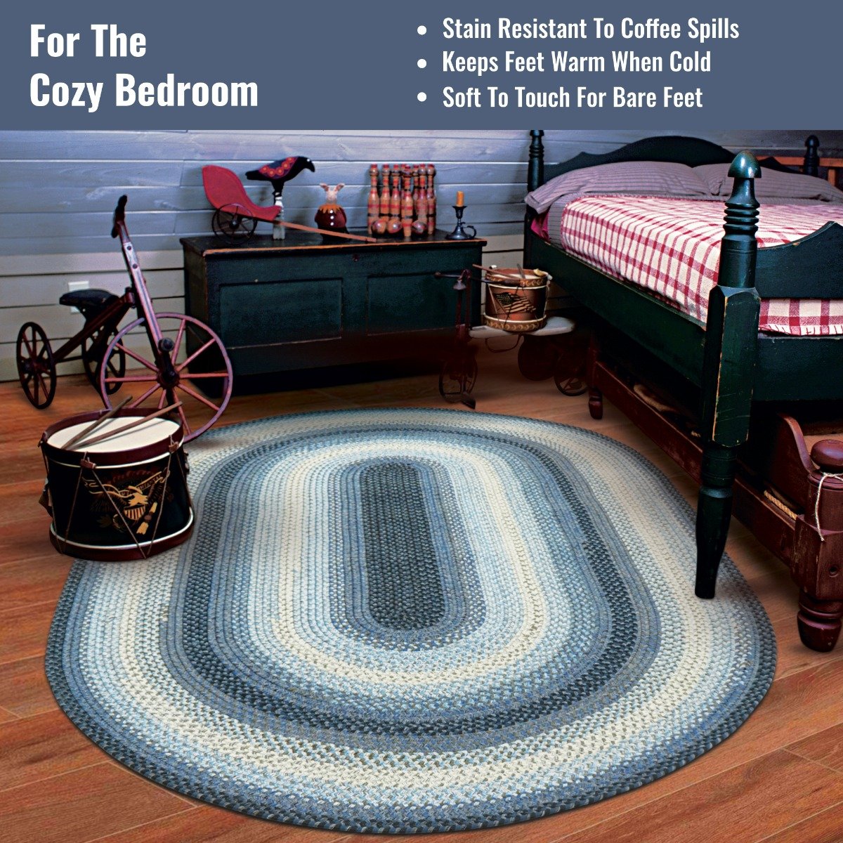 Black Forest Outdoor Braided Oval Rugs –