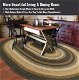 Black Oval Braided Rug for Living and dining room