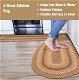 Multi Color Braided Oval Rug for Kitchen