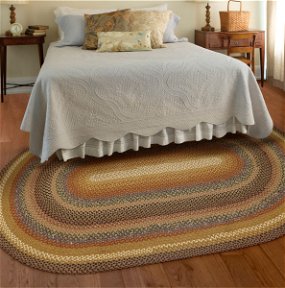Peppercorn Multi Color Cotton Braided Oval Rugs