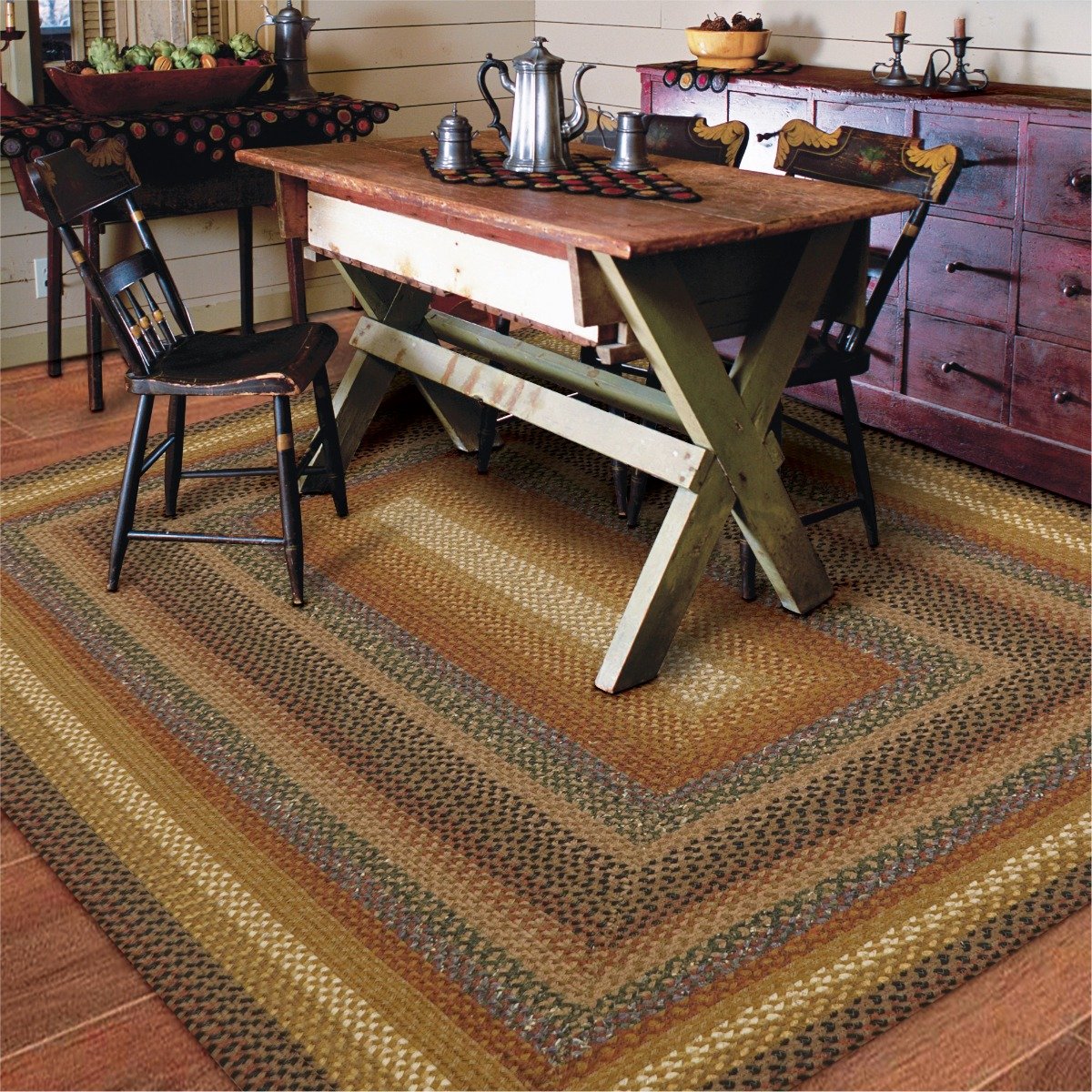 Peppercorn Cotton Braided Rugs by Homespice Decor - Lake Erie Gifts & Decor