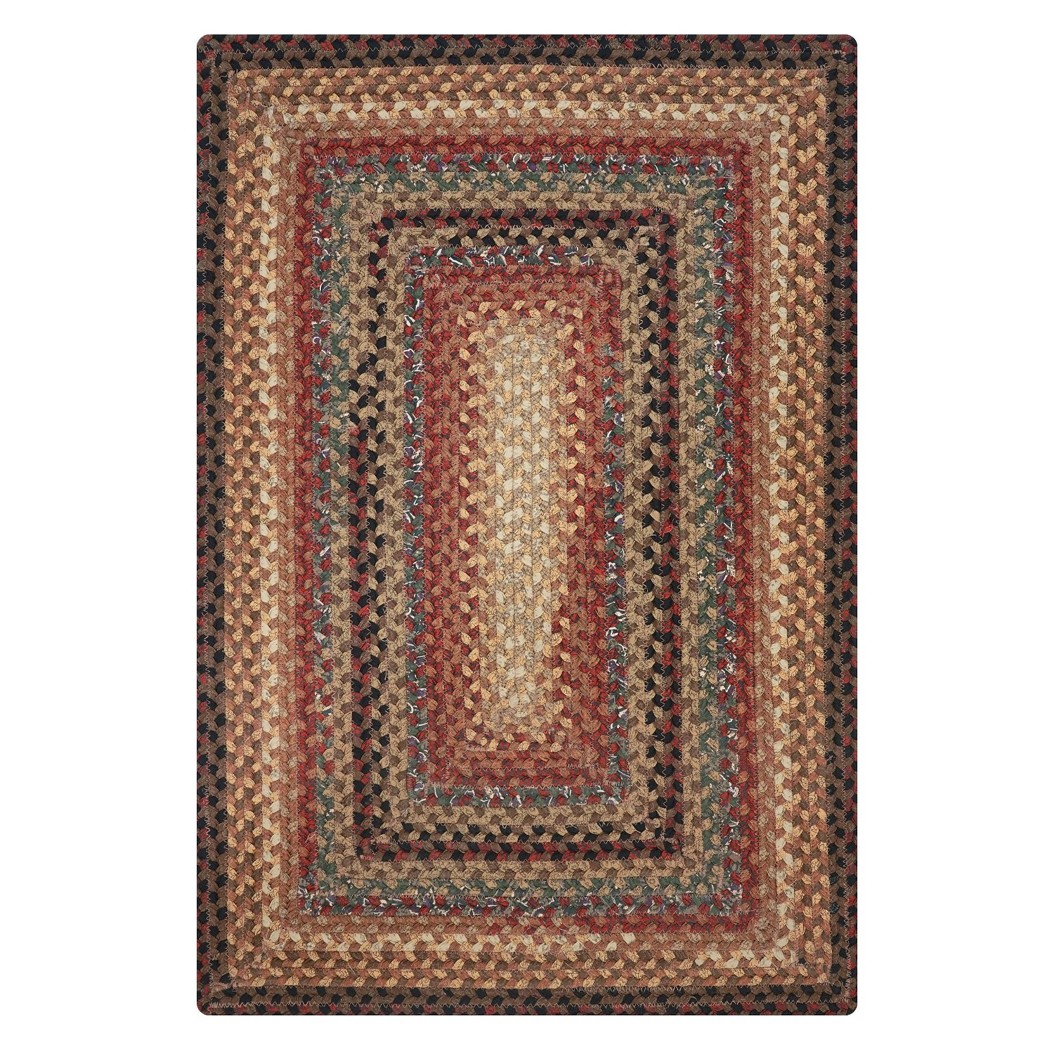 Homespice Rugs-Cotton Braided Rug-Peppercorn-Brown