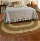 Pumpkin Pie Multi Color Cotton Braided Oval Rug for bedroom