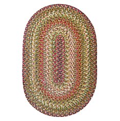 Rainforest Multi Color Braided Oval Rugs