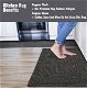 Black Outdoor Braided Washable Rug for Kitchen