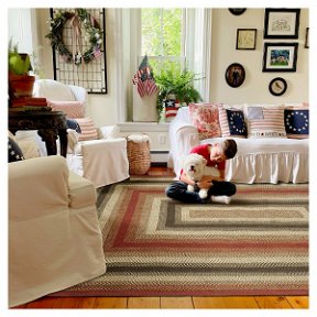 Room Chester Red Jute Braided Area Rugs