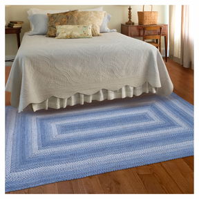 Room Denim Blue Jute Braided Rugs