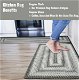 Graphite Grey Ultra Durable Small Braided Rugs In Set