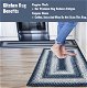 Blue Indoor/Outdoor Braided Washable Rug for Kitchen