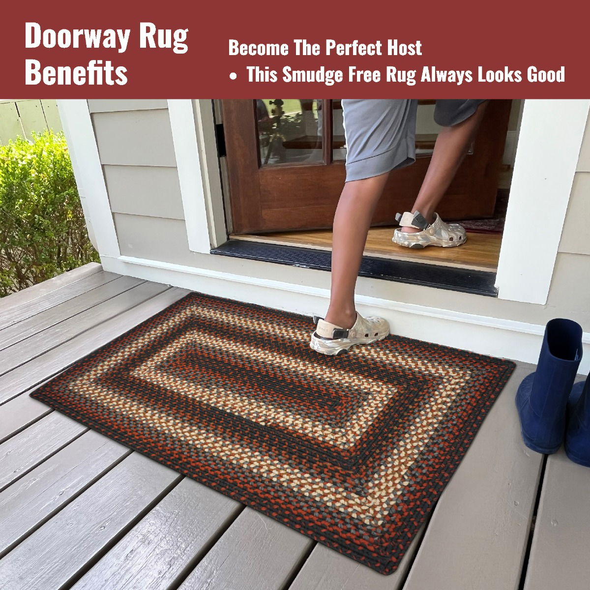Rectangular braided rugs deals
