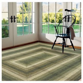 Green Braided Area Rugs Online - Homespice