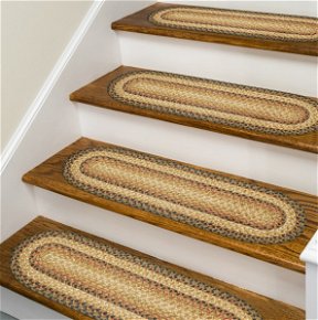 Room Russett Brown - Beige Jute Stair Tread