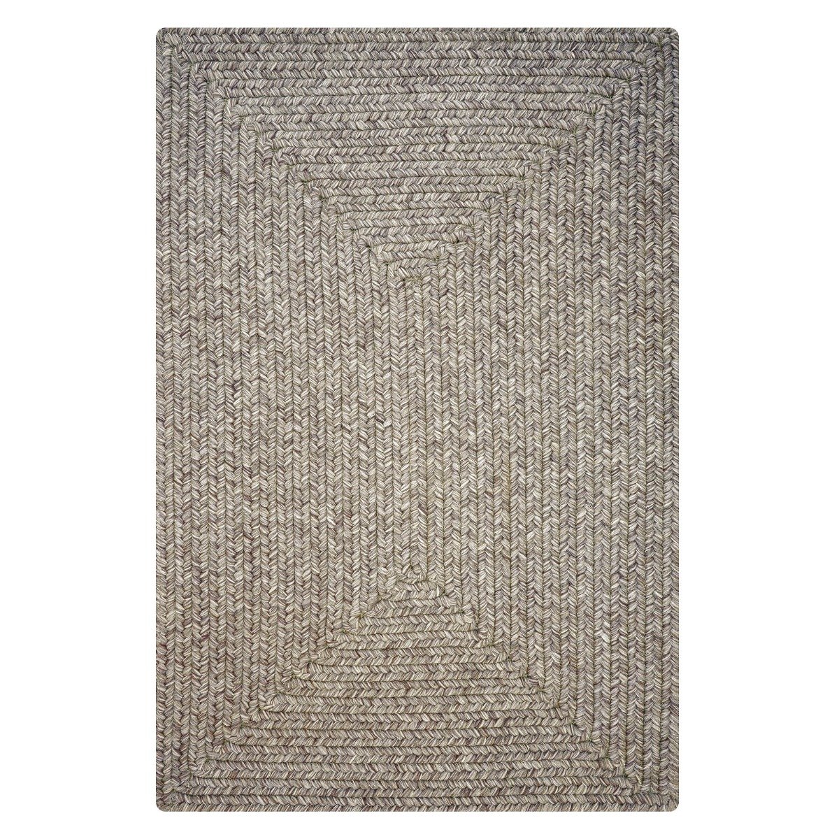 Cocoa Bean Black - Grey Cotton Braided Oval Rugs